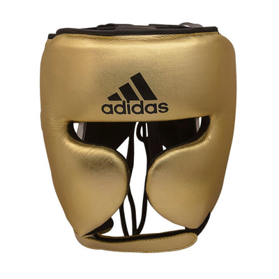 adidas Adistar Pro Leather Head Guard – Metallic Gold Black