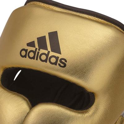 adidas Adistar Pro Leather Head Guard – Metallic Gold Black