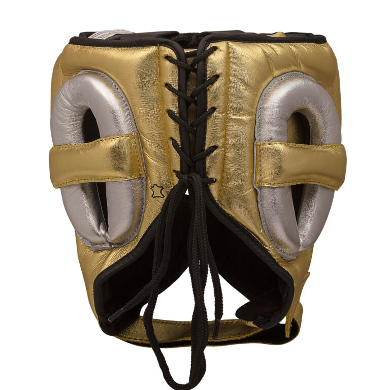 adidas Adistar Pro Leather Head Guard – Metallic Gold Black