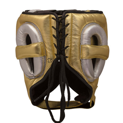 adidas Adistar Pro Leather Head Guard – Metallic Gold Black